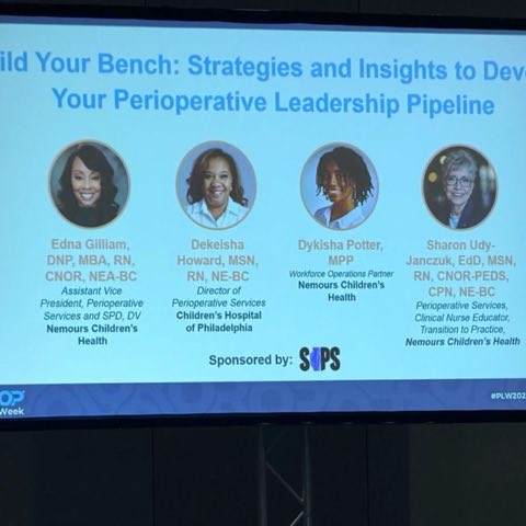 Session slide at a leadership conference